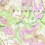 United States Geological Survey Masontown, PA (1964, 24000-Scale) digital map