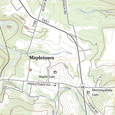 United States Geological Survey Masontown, PA (2023, 24000-Scale) digital map
