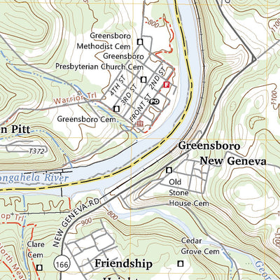 United States Geological Survey Masontown, PA (2023, 24000-Scale) digital map