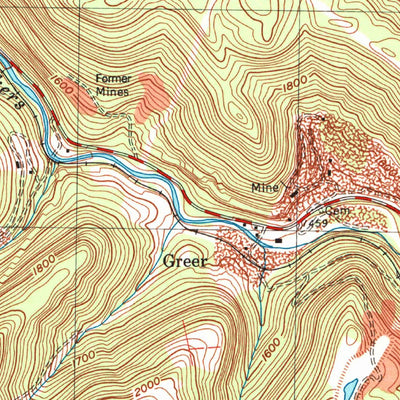 United States Geological Survey Masontown, WV (1997, 24000-Scale) digital map