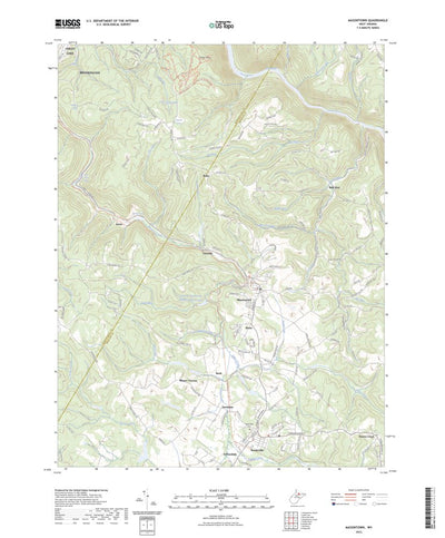 United States Geological Survey Masontown, WV (2023, 24000-Scale) digital map