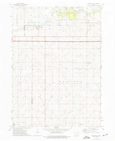 United States Geological Survey Masonville, IA (1973, 24000-Scale) digital map