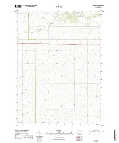 United States Geological Survey Masonville, IA (2022, 24000-Scale) digital map