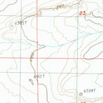 United States Geological Survey Massacre Hill, WY (1987, 24000-Scale) digital map