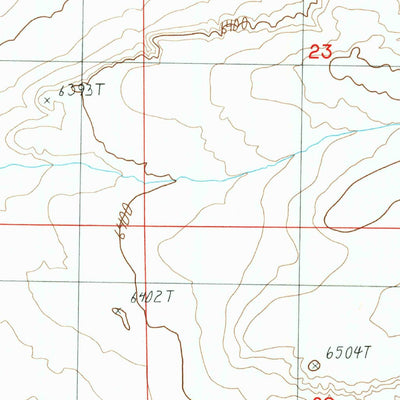 United States Geological Survey Massacre Hill, WY (1987, 24000-Scale) digital map