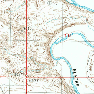 United States Geological Survey Massacre Hill, WY (1987, 24000-Scale) digital map
