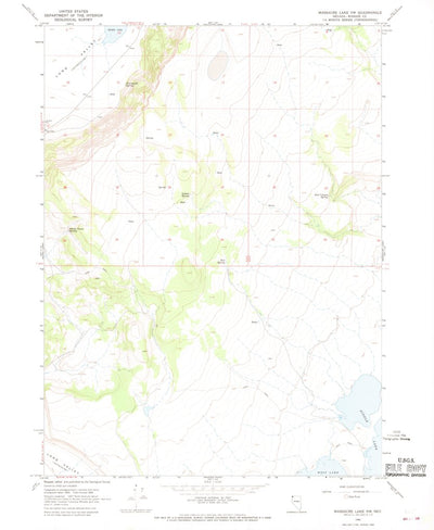 United States Geological Survey Massacre Lake NW, NV (1966, 24000-Scale) digital map