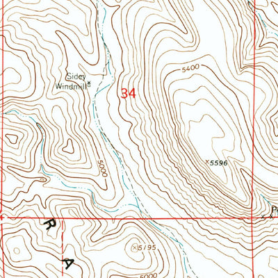 United States Geological Survey Massacre Peak, NM (1964, 24000-Scale) digital map
