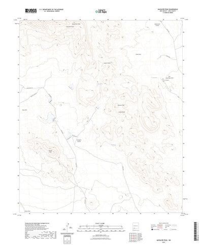 United States Geological Survey Massacre Peak, NM (2023, 24000-Scale) digital map