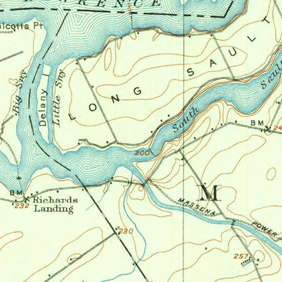 United States Geological Survey Massena, NY (1906, 62500-Scale) digital map