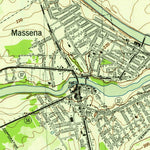 United States Geological Survey Massena, NY (1943, 31680-Scale) digital map