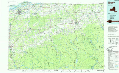 United States Geological Survey Massena, NY (1985, 100000-Scale) digital map