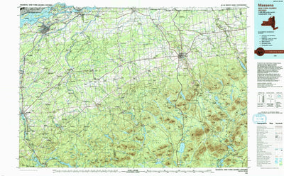 United States Geological Survey Massena, NY (1994, 100000-Scale) digital map