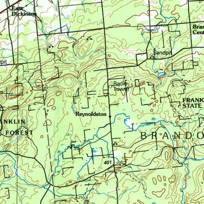 United States Geological Survey Massena, NY (1994, 100000-Scale) digital map