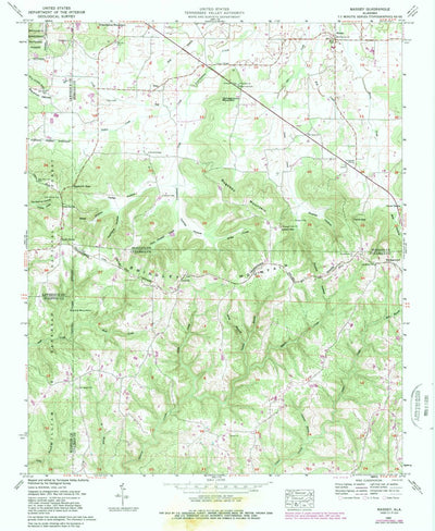 United States Geological Survey Massey, AL (1960, 24000-Scale) digital map