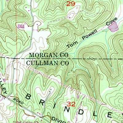 United States Geological Survey Massey, AL (1960, 24000-Scale) digital map