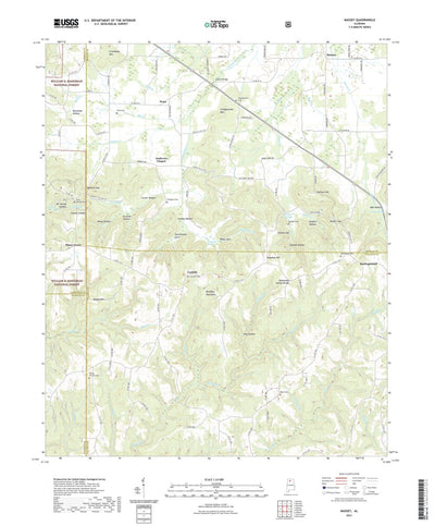 United States Geological Survey Massey, AL (2021, 24000-Scale) digital map