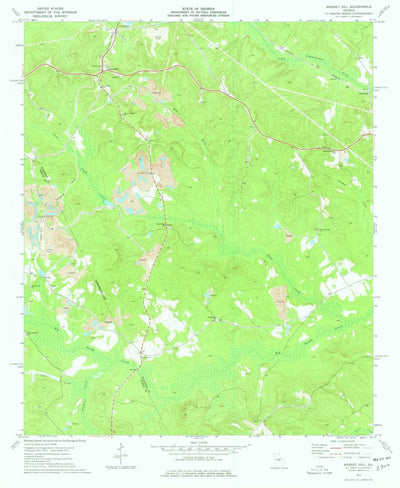 United States Geological Survey Massey Hill, GA (1973, 24000-Scale) digital map