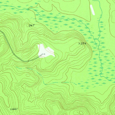 United States Geological Survey Massey Hill, GA (1973, 24000-Scale) digital map