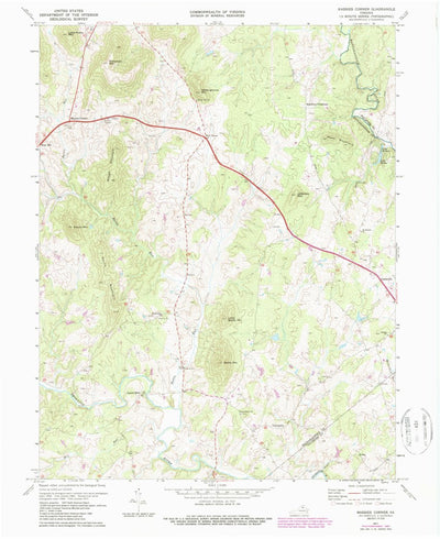 United States Geological Survey Massies Corner, VA (1971, 24000-Scale) digital map