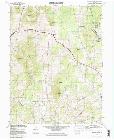 United States Geological Survey Massies Corner, VA (1994, 24000-Scale) digital map