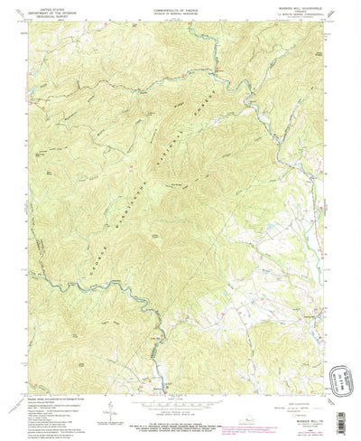 United States Geological Survey Massies Mill, VA (1965, 24000-Scale) digital map