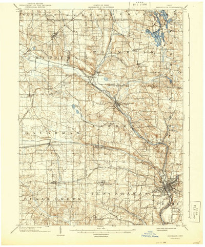 United States Geological Survey Massillon, OH (1903, 62500-Scale) digital map