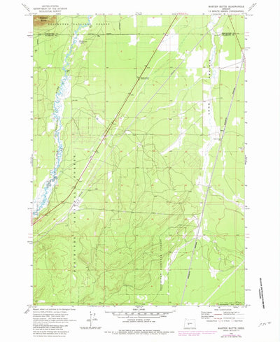 United States Geological Survey Masten Butte, OR (1963, 24000-Scale) digital map