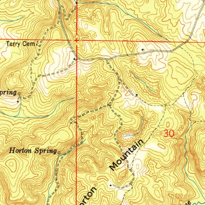 United States Geological Survey Masterson Mill, AL (1951, 24000-Scale) digital map