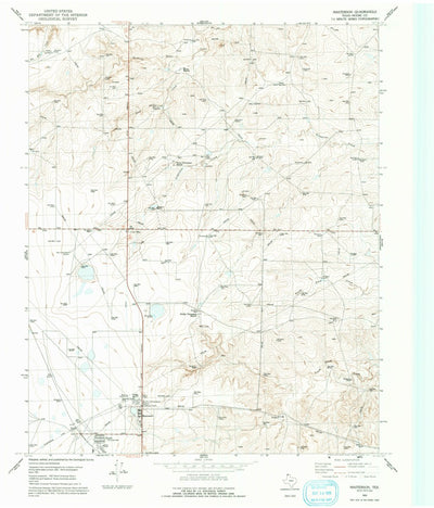 United States Geological Survey Masterson, TX (1953, 24000-Scale) digital map