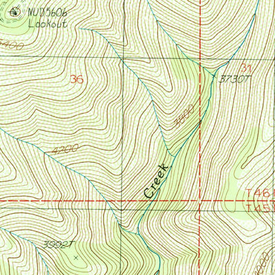 United States Geological Survey Mastodon Mountain, ID (1988, 24000-Scale) digital map