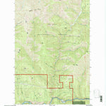 United States Geological Survey Mastodon Mountain, ID (1995, 24000-Scale) digital map