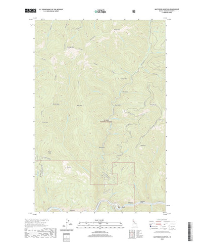 United States Geological Survey Mastodon Mountain, ID (2020, 24000-Scale) digital map