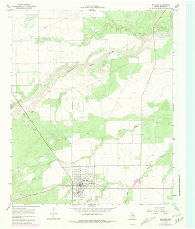 United States Geological Survey Matador, TX (1966, 24000-Scale) digital map