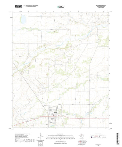 United States Geological Survey Matador, TX (2022, 24000-Scale) digital map