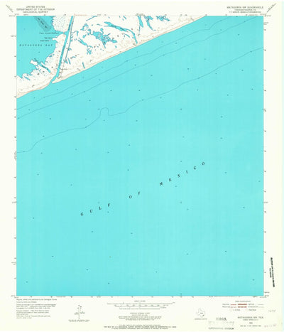 United States Geological Survey Matagorda SW, TX (1952, 24000-Scale) digital map