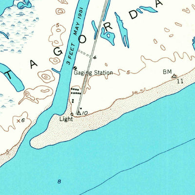 United States Geological Survey Matagorda SW, TX (1952, 24000-Scale) digital map