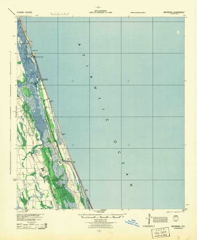 United States Geological Survey Matanzas, FL (1944, 62500-Scale) digital map
