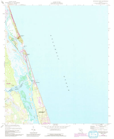 United States Geological Survey Matanzas Inlet, FL (1956, 24000-Scale) digital map