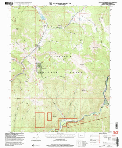 United States Geological Survey Matchless Mountain, CO (2001, 24000-Scale) digital map
