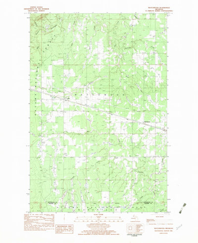 United States Geological Survey Matchwood, MI (1982, 25000-Scale) digital map