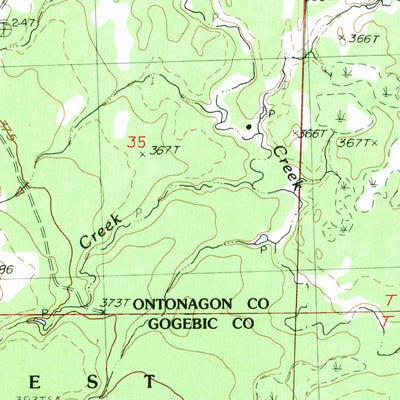 United States Geological Survey Matchwood, MI (1982, 25000-Scale) digital map