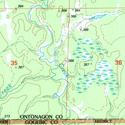 United States Geological Survey Matchwood, MI (1999, 24000-Scale) digital map