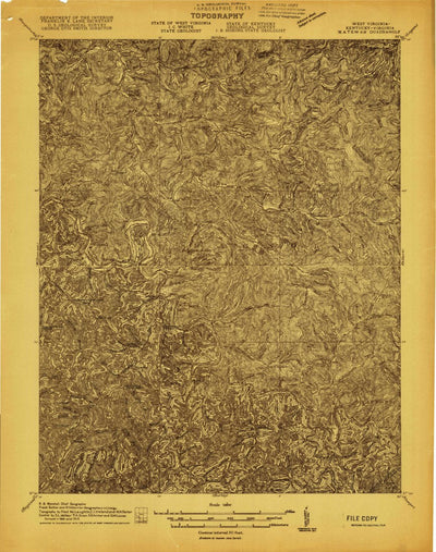 United States Geological Survey Matewan, WV-KY-VA (1915, 48000-Scale) digital map