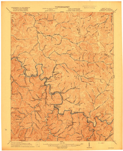 United States Geological Survey Matewan, WV-KY-VA (1917, 62500-Scale) digital map