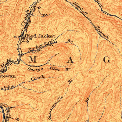 United States Geological Survey Matewan, WV-KY-VA (1917, 62500-Scale) digital map
