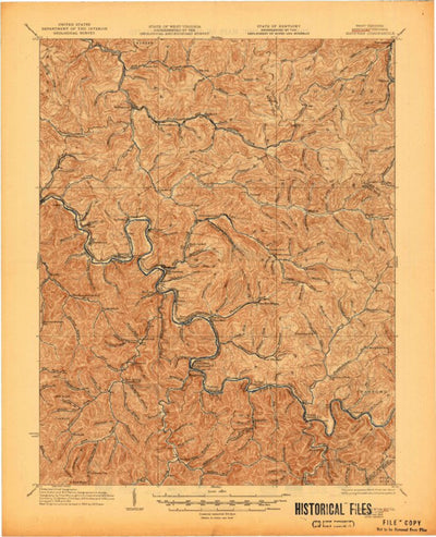 United States Geological Survey Matewan, WV-KY-VA (1928, 62500-Scale) digital map