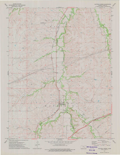 United States Geological Survey Matfield Green, KS (1973, 24000-Scale) digital map