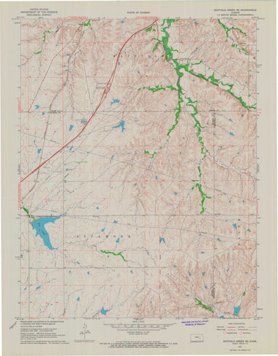 United States Geological Survey Matfield Green SE, KS (1967, 24000-Scale) digital map