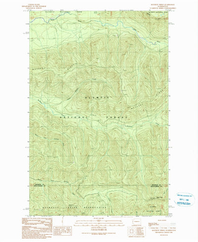 United States Geological Survey Matheny Ridge, WA (1990, 24000-Scale) digital map